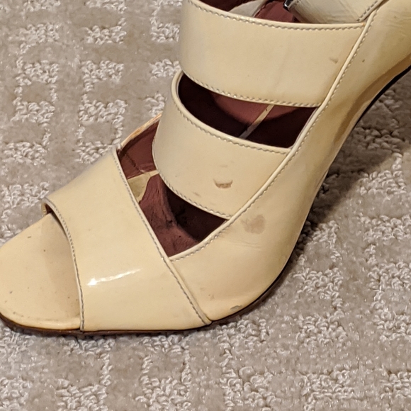 Alaia Yellow Patent Leather Strappy 37 - Picture 3 of 5